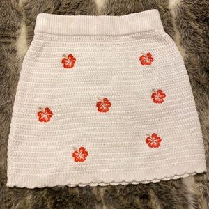 Knit flower skirt (matching top for sale separately)